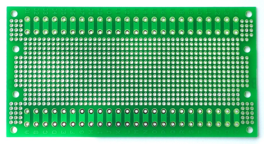 ELECTRONICS-SALON 1PCS Double-Side Prototype PCB,Universal Board, 137.4x72mm.