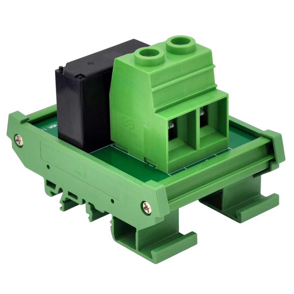Passive 12V SPST 90Amp 277VAC/60VDC Latching Relay Module, DIN Rail Mount, OONO D-1526T