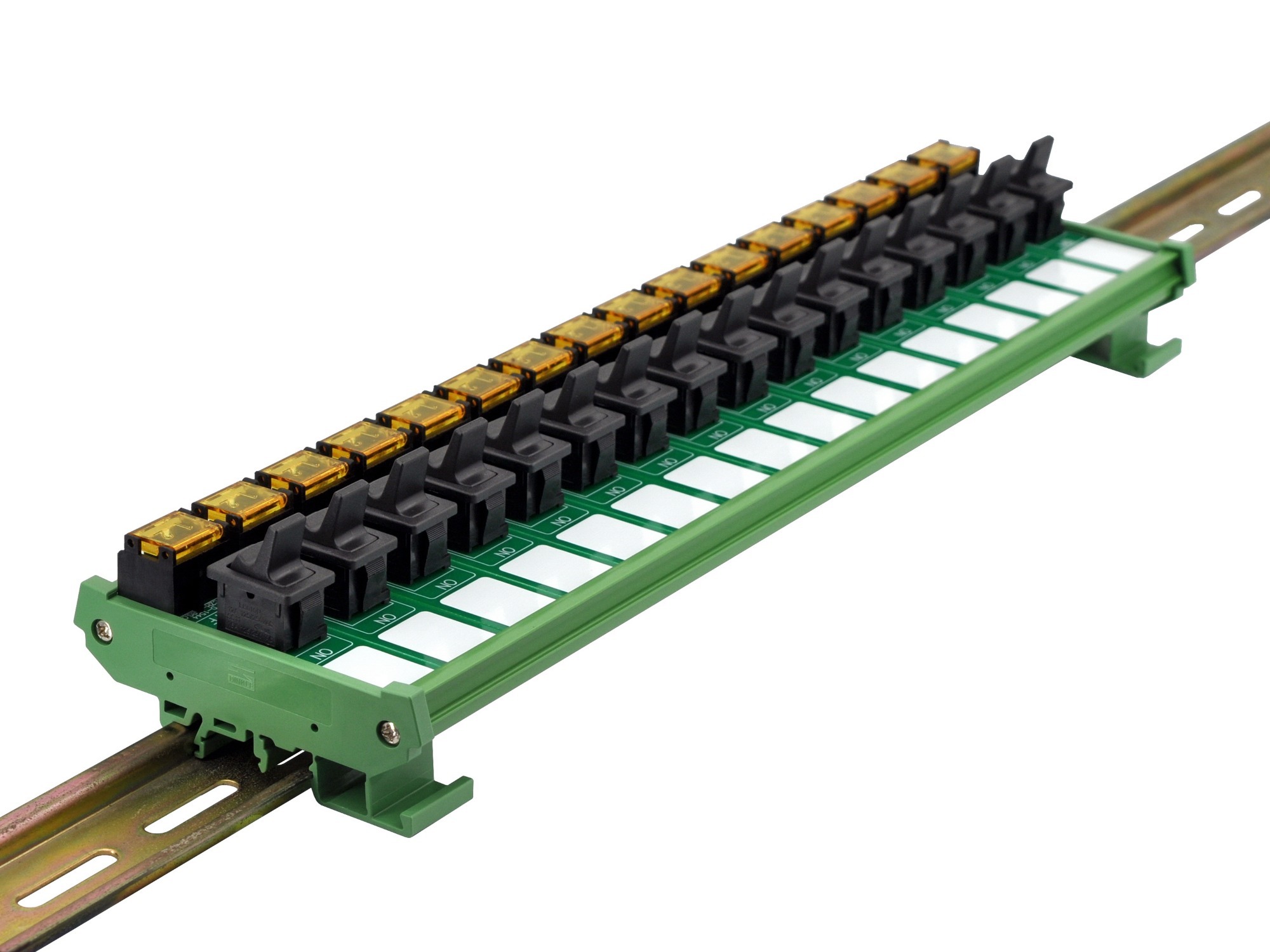 Wall Mount 16 Channel Paddle Rocker Switch Module, 10Amp 250VAC / 50VDC