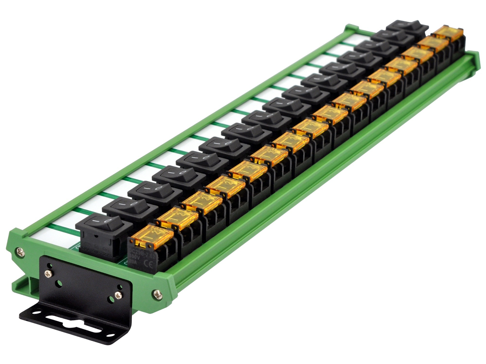 Wall Mount 16 Channel Rocker Switch Module, 10Amp 250VAC / 50VDC