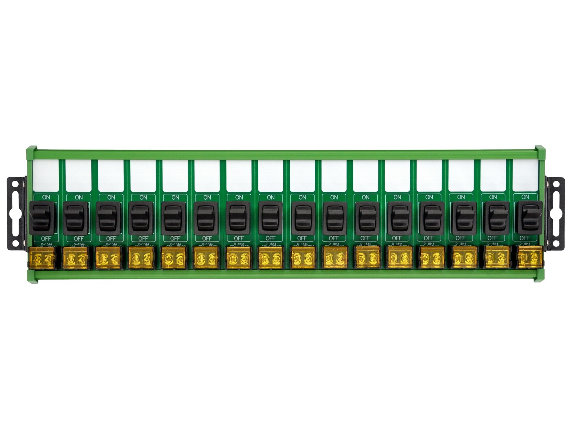 Wall Mount 16 Channel Paddle Rocker Switch Module, 10Amp 250VAC / 50VDC