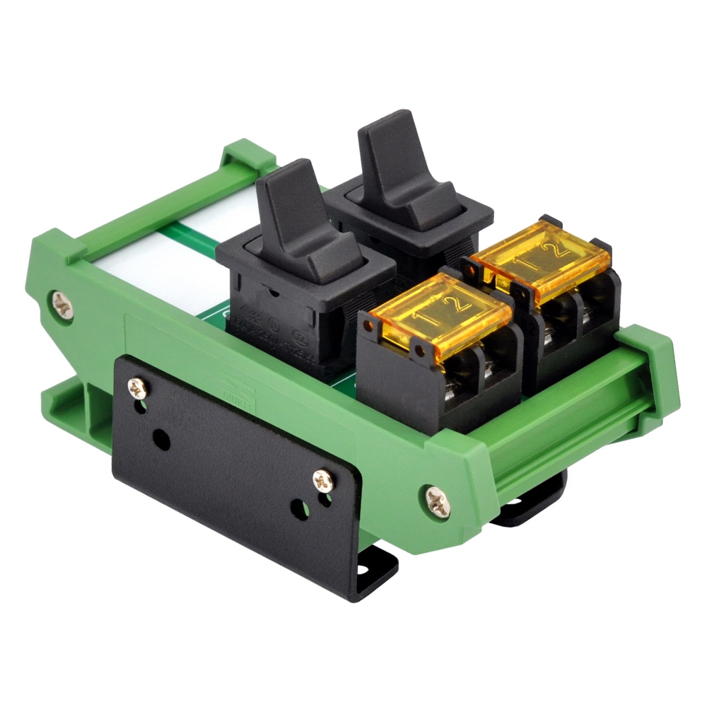 Wall Mount 2 Channel Paddle Rocker Switch Module, 10Amp 250VAC / 50VDC
