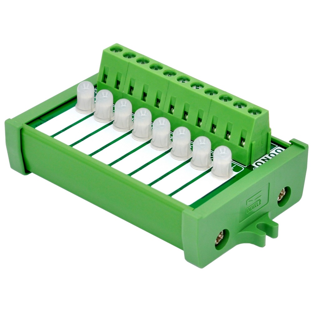 Screw Mount 8 RGB LED Indicator Light Module, DC5 - 32V, Red Green Blue