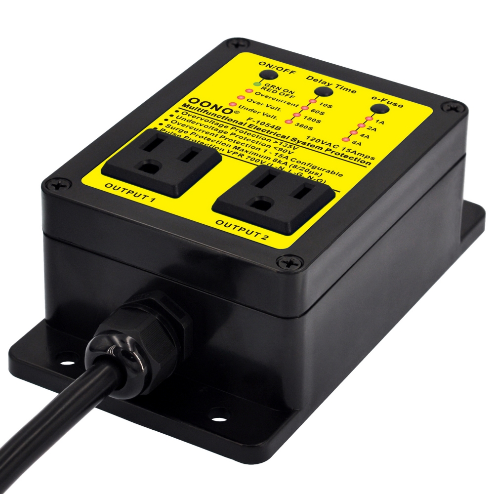 AC120V 15A Multifunctional Electrical System Protection Device, OONO F-1054B