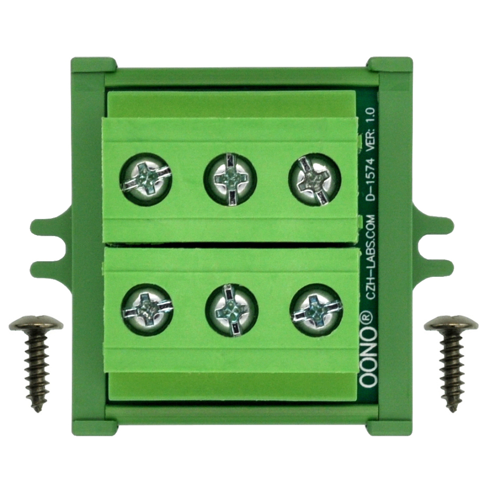 Screw Mount 52Amp 300V 3 Position Screw Terminal Block Distribution Module