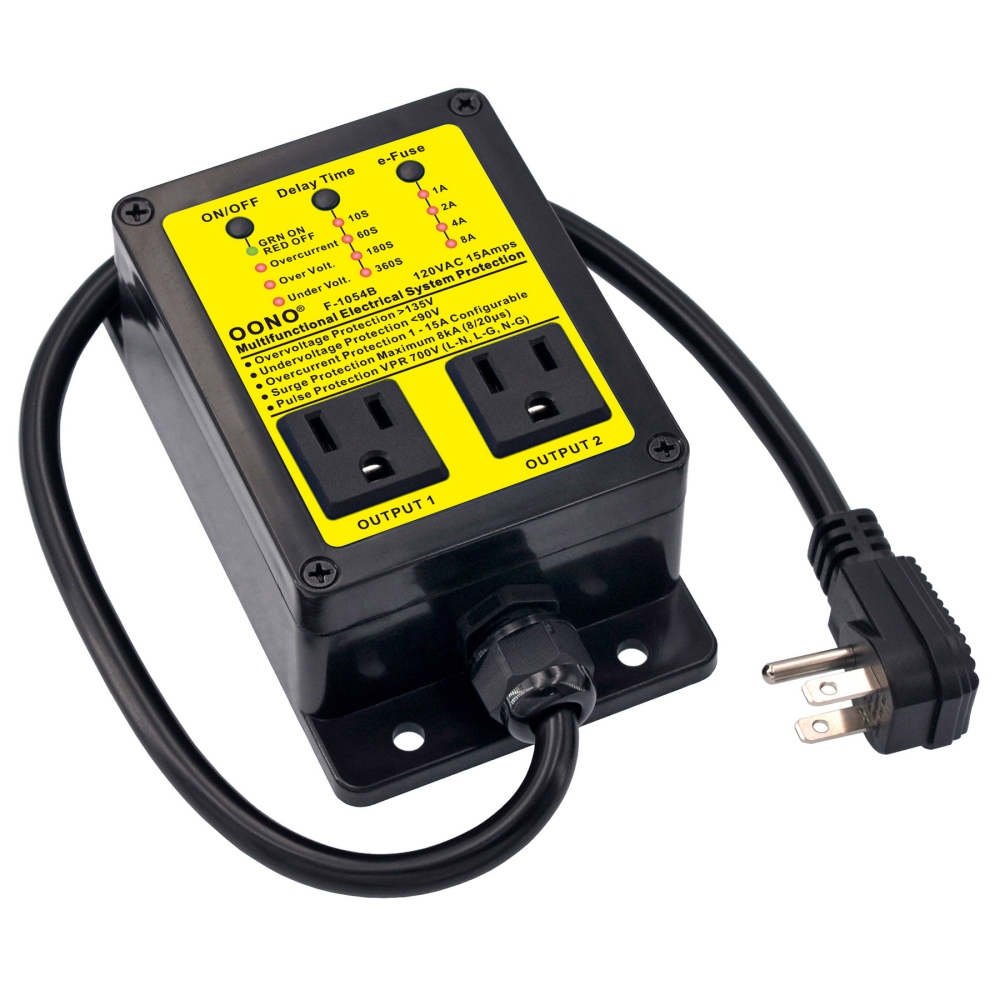 AC120V 15A Multifunctional Electrical System Protection Device, OONO F-1054B