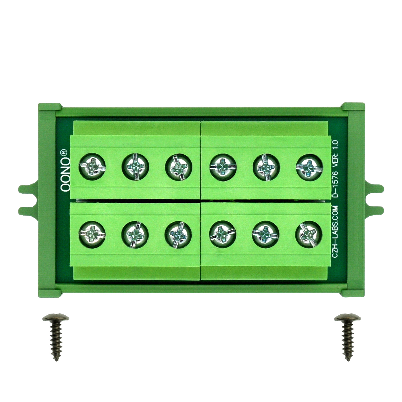 Screw Mount 52Amp 300V 6 Position Screw Terminal Block Distribution Module