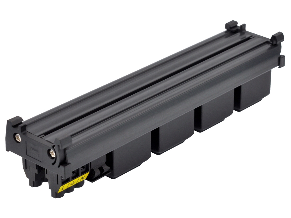 DIN Rail Mount AC 120V NEMA 5-15R 4 Receptacles Outlet Power Strip Module, with Rocker Switch Thermal Circuit Breaker Overload Protector