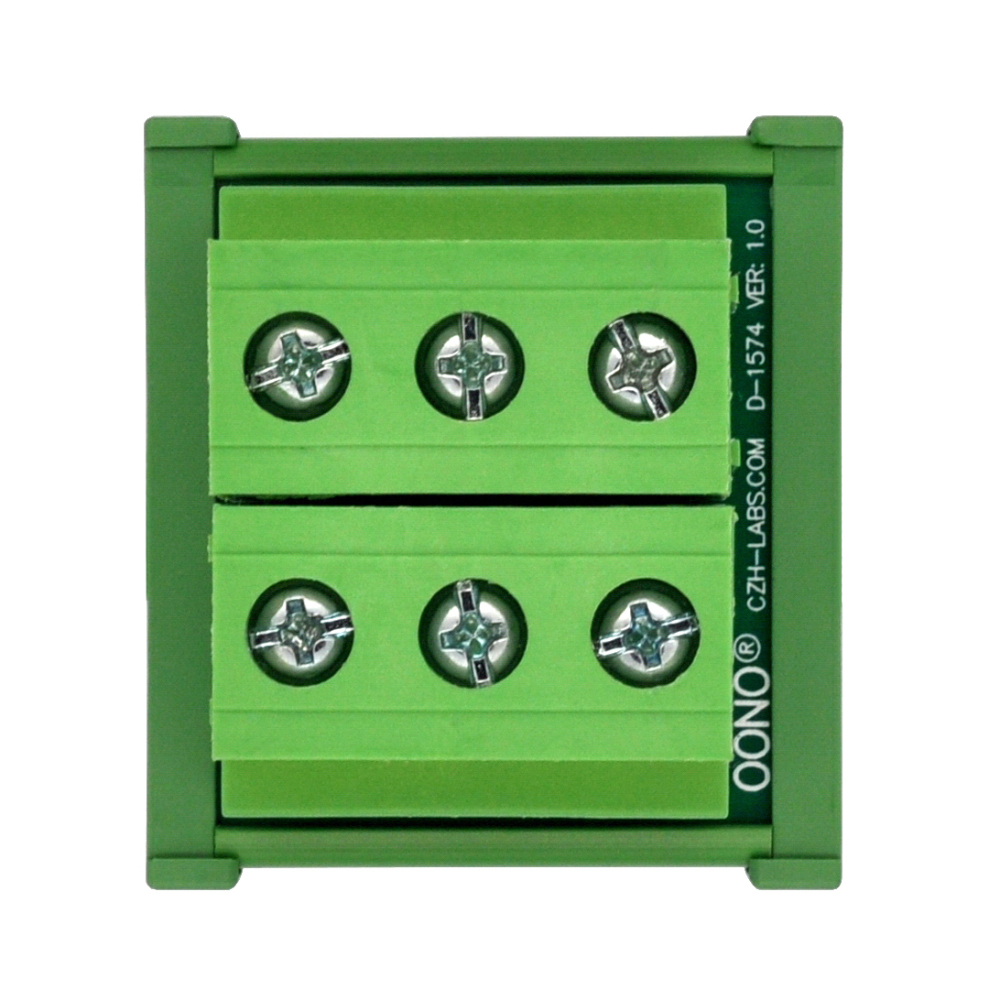 DIN Rail Mount 52Amp 300V 3 Position Screw Terminal Block Distribution Module