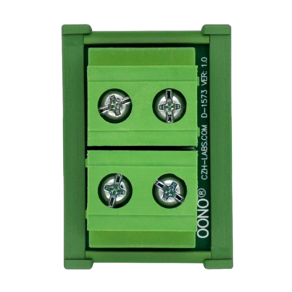 DIN Rail Mount 52Amp 300V 2 Position Screw Terminal Block Distribution Module