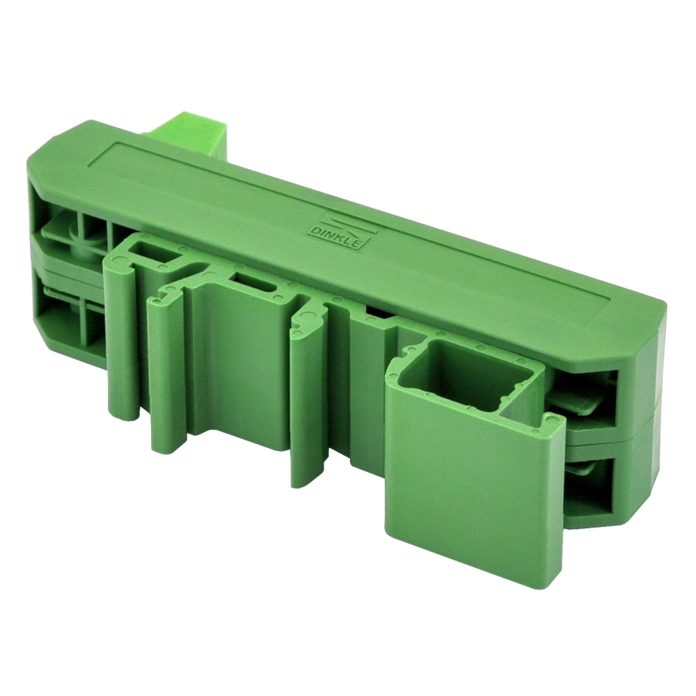 DIN Rail Mount DC 5-32V Common Negative 4 Green 10mm LED Indicator Light Module