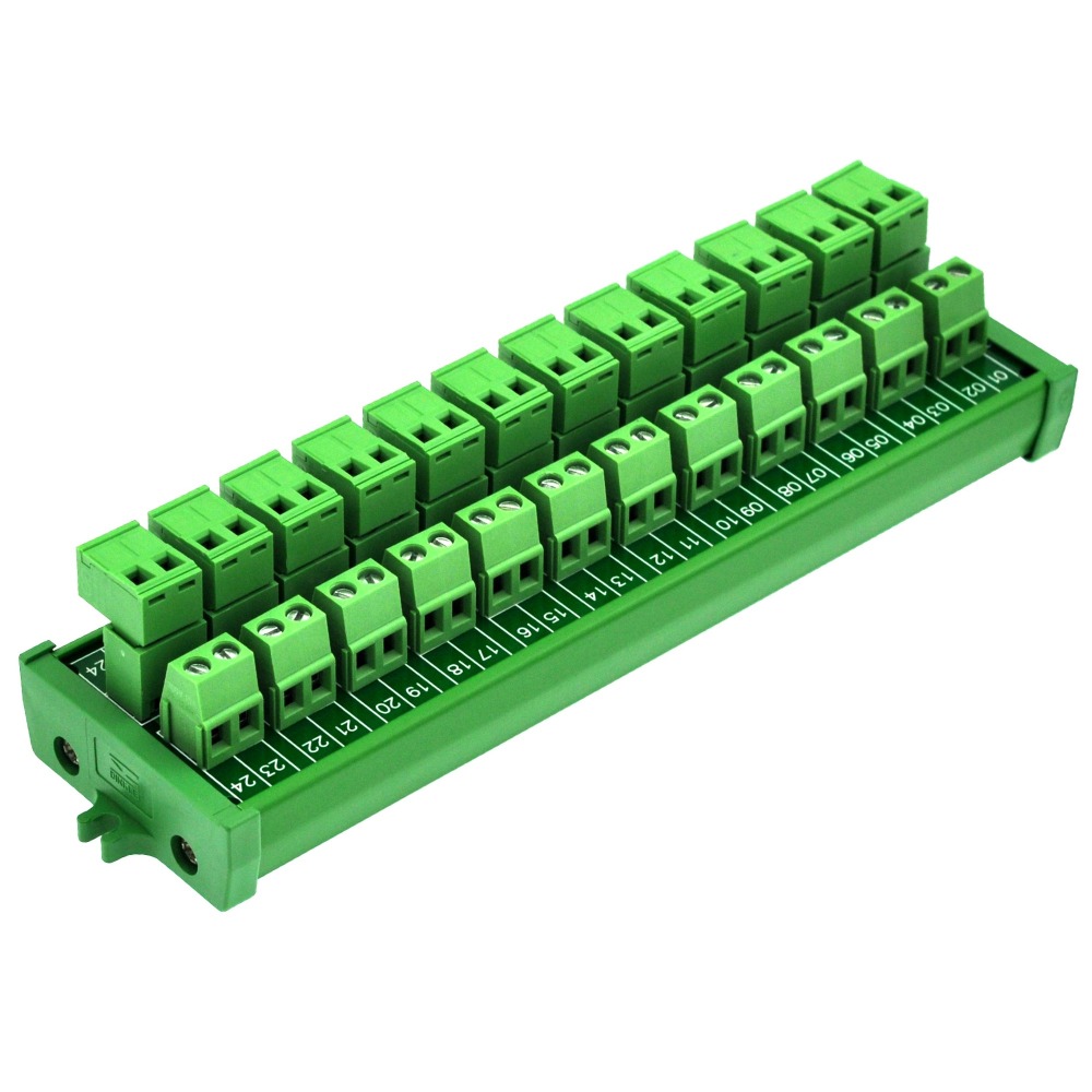 Screw mount 10A/300V 12x2 Pole Pluggable Top Wiring Terminal Block Module