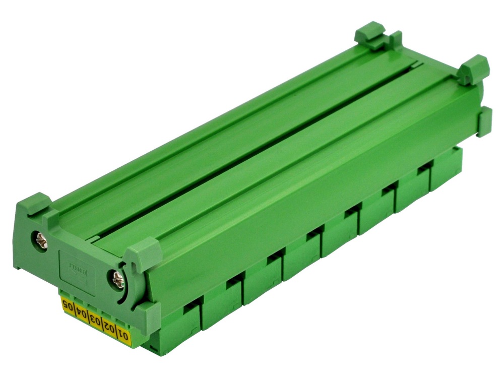 DIN Rail Mount 10A/300V 8x5 Pole Pluggable Screw Terminal Block Distribution Module