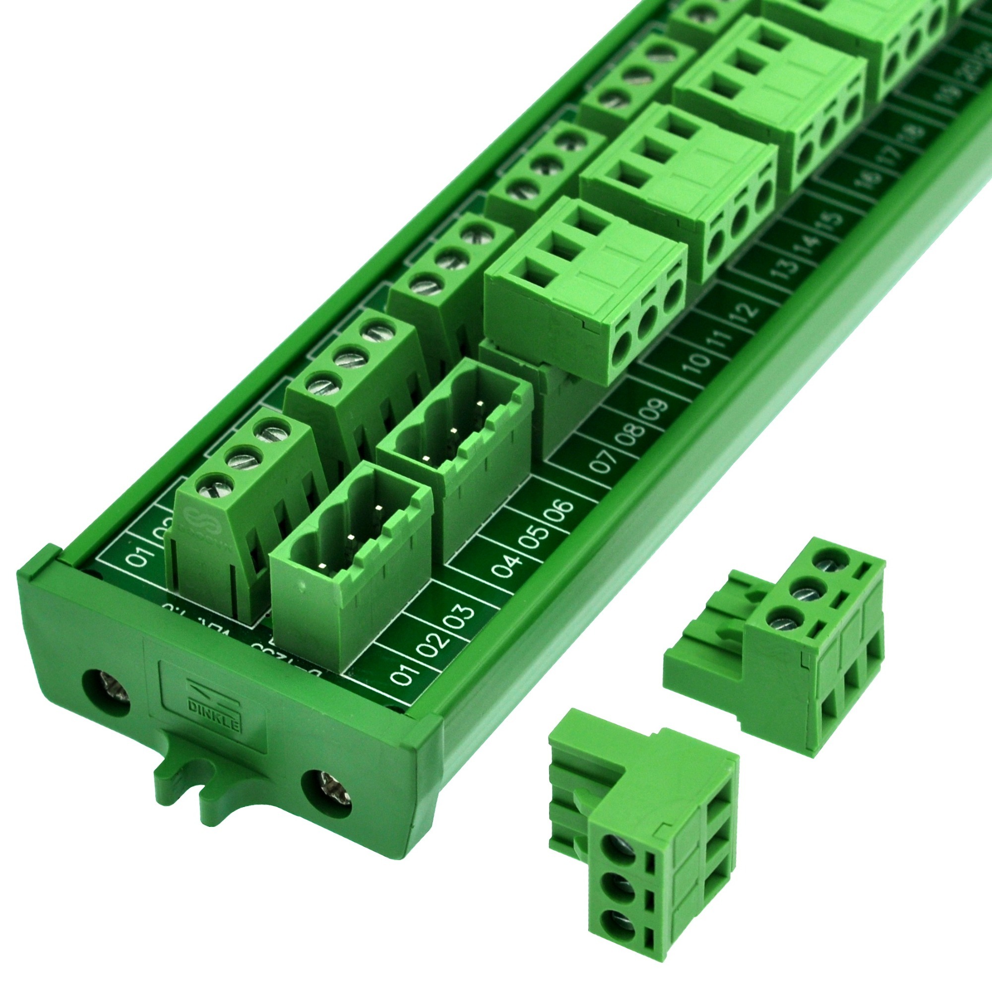 Screw mount 10A/300V 8x3 Pole Pluggable Top Wiring Terminal Block Module