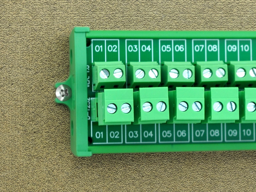 Screw mount 10A/300V 12x2 Pole Pluggable Side Wiring Terminal Block Module