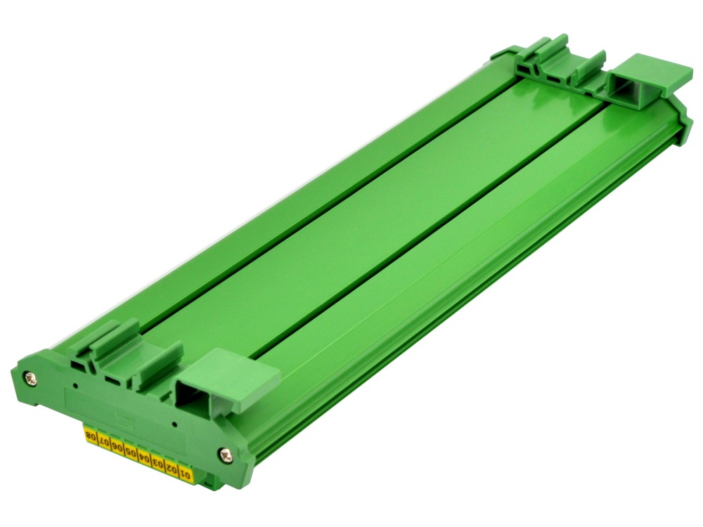DIN Rail Mount 10A/300V 16x8 Pole Pluggable Screw Terminal Block Distribution Module