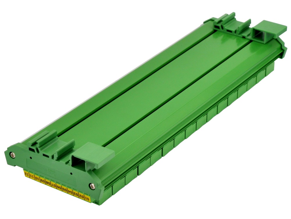 DIN Rail Mount 10A/300V 16x12 Pole Pluggable Screw Terminal Block Distribution Module