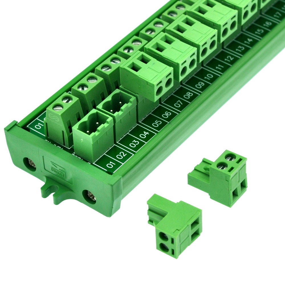 Screw mount 10A/300V 12x2 Pole Pluggable Top Wiring Terminal Block Module