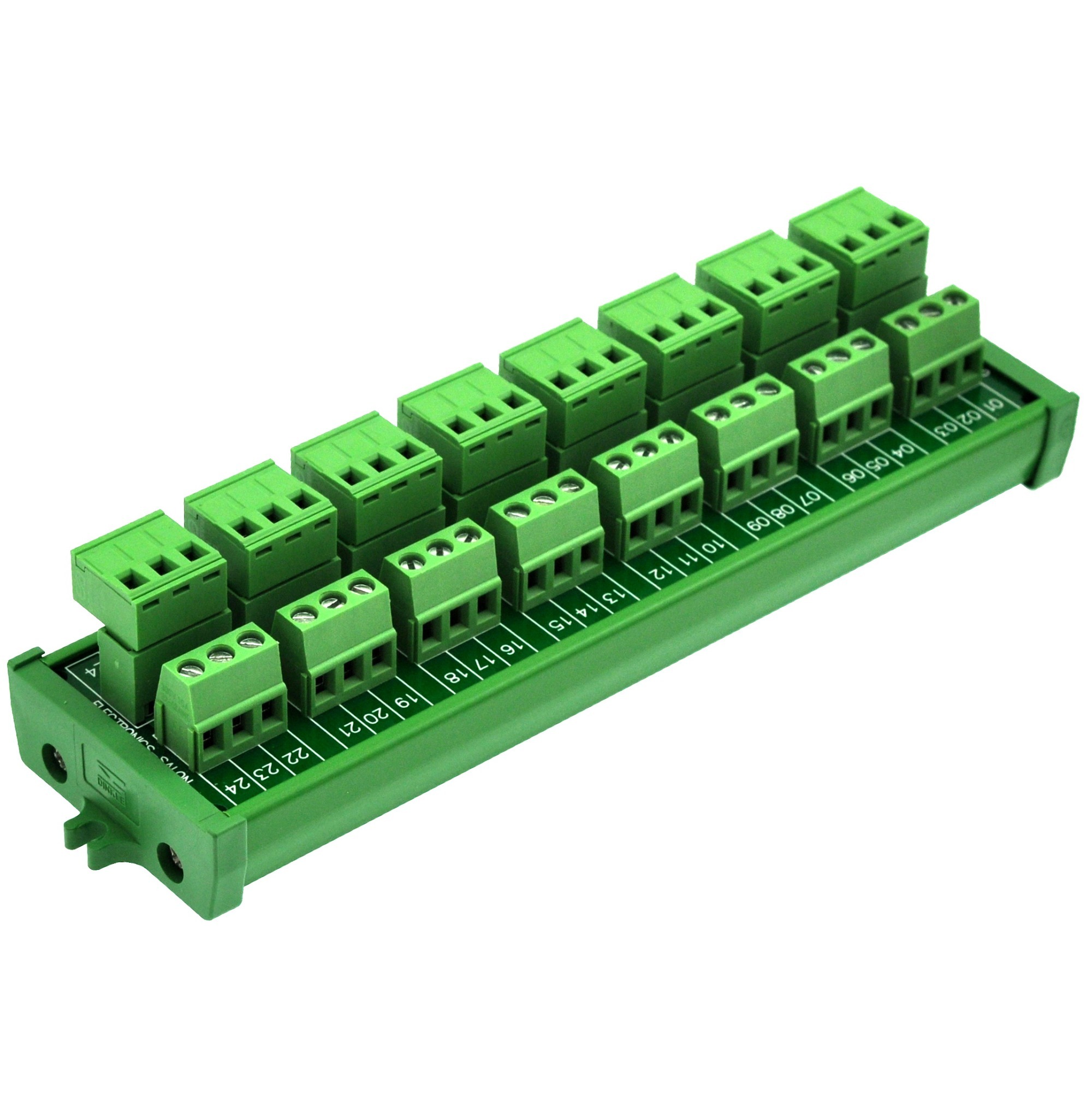 Screw mount 10A/300V 8x3 Pole Pluggable Top Wiring Terminal Block Module