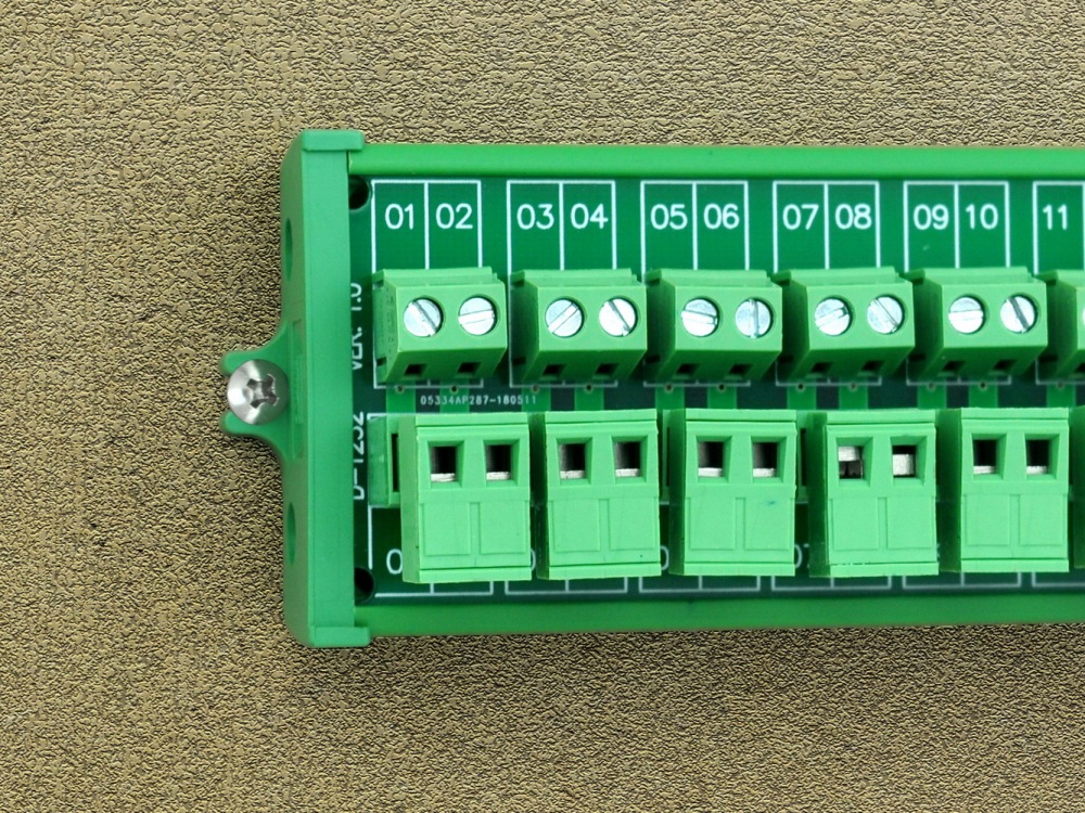 Screw mount 10A/300V 12x2 Pole Pluggable Top Wiring Terminal Block Module