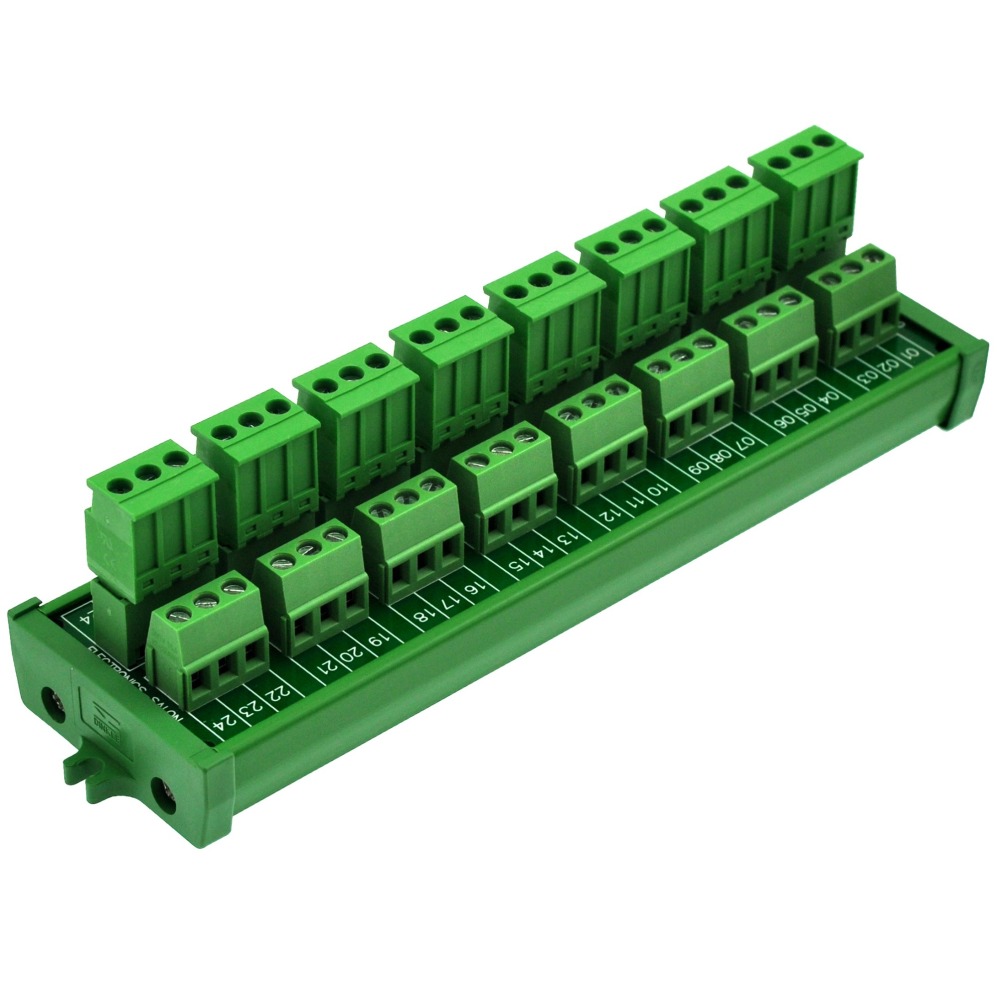 Screw mount 10A/300V 8x3 Pole Pluggable Side Wiring Terminal Block Module