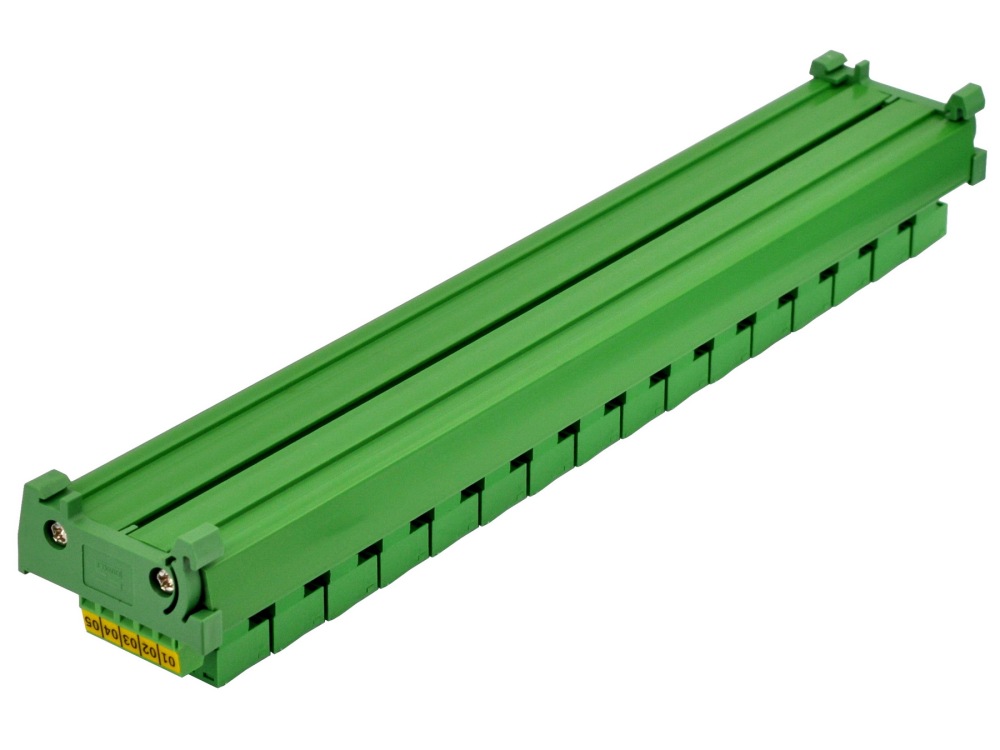 DIN Rail Mount 10A/300V 16x5 Pole Pluggable Screw Terminal Block Distribution Module