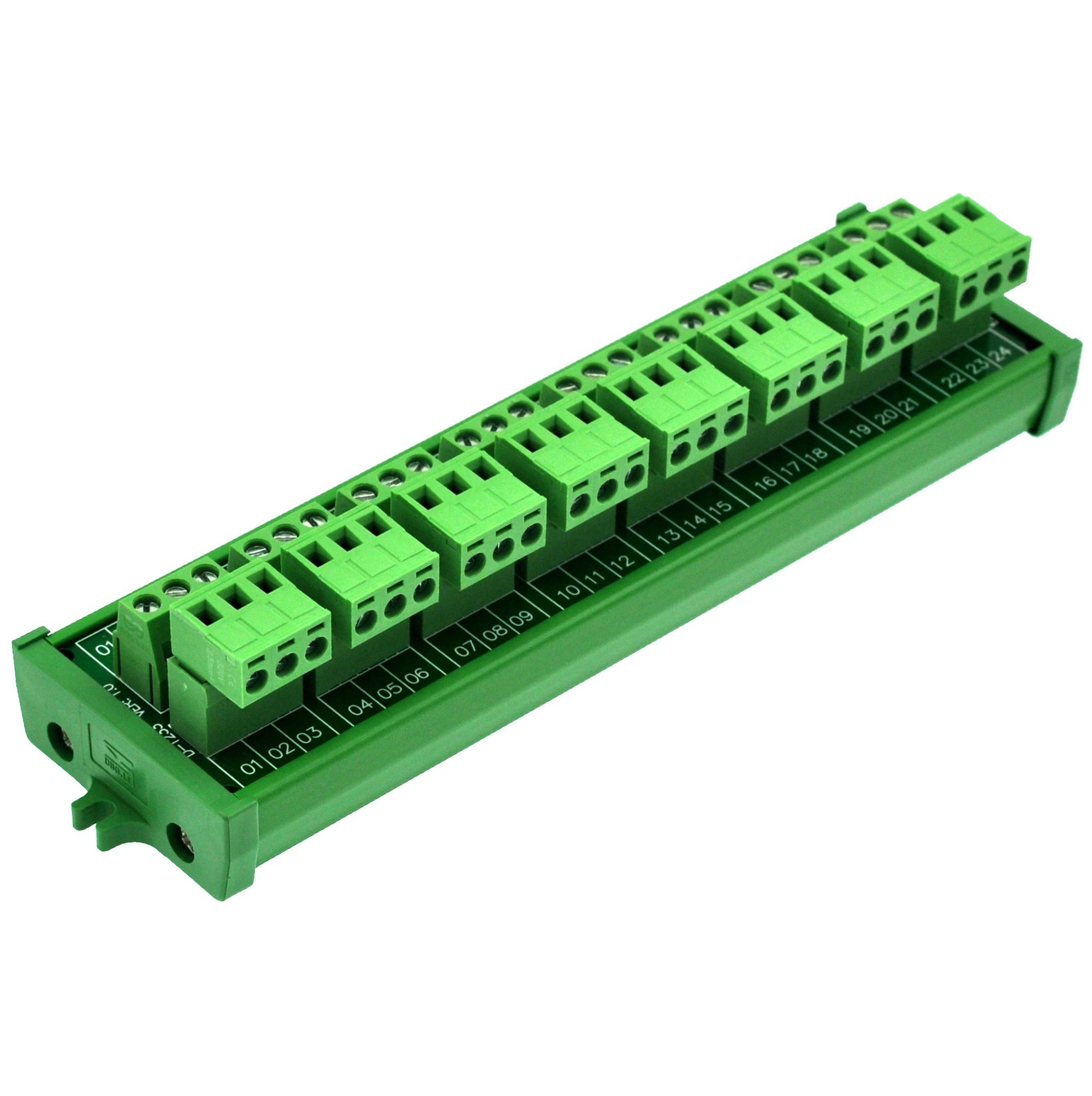 Screw mount 10A/300V 8x3 Pole Pluggable Top Wiring Terminal Block Module