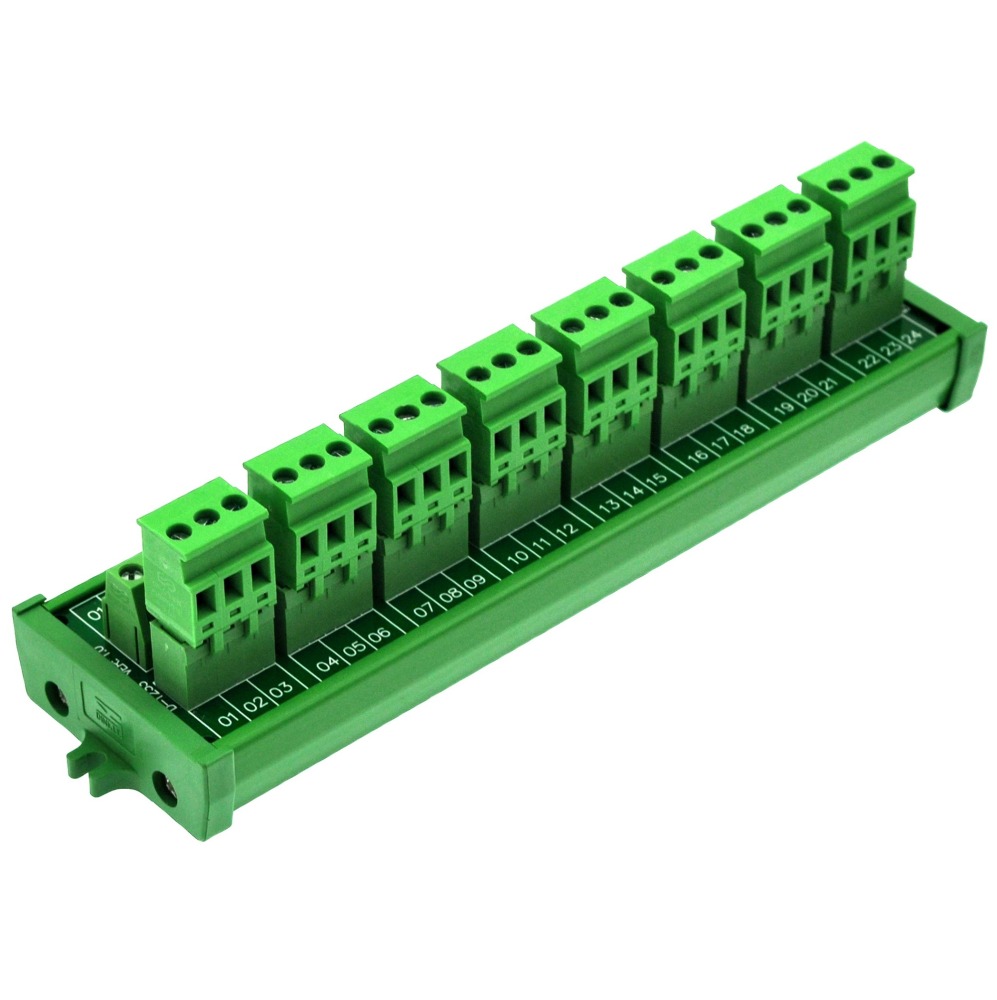 Screw mount 10A/300V 8x3 Pole Pluggable Side Wiring Terminal Block Module