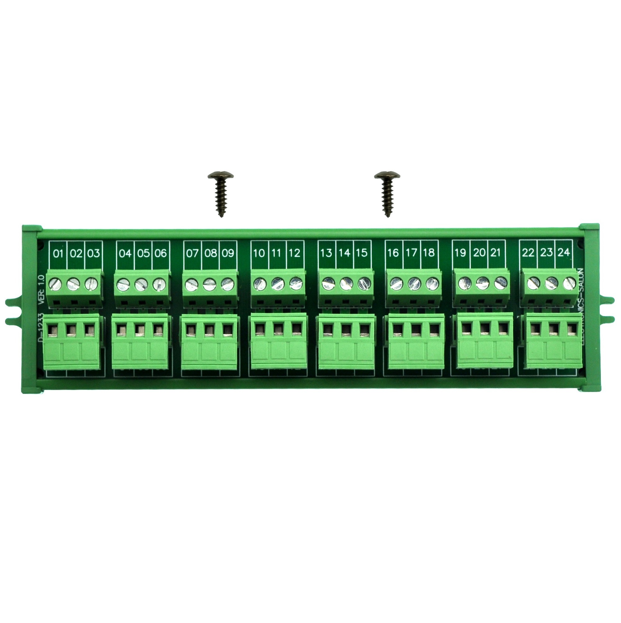 Screw mount 10A/300V 8x3 Pole Pluggable Top Wiring Terminal Block Module