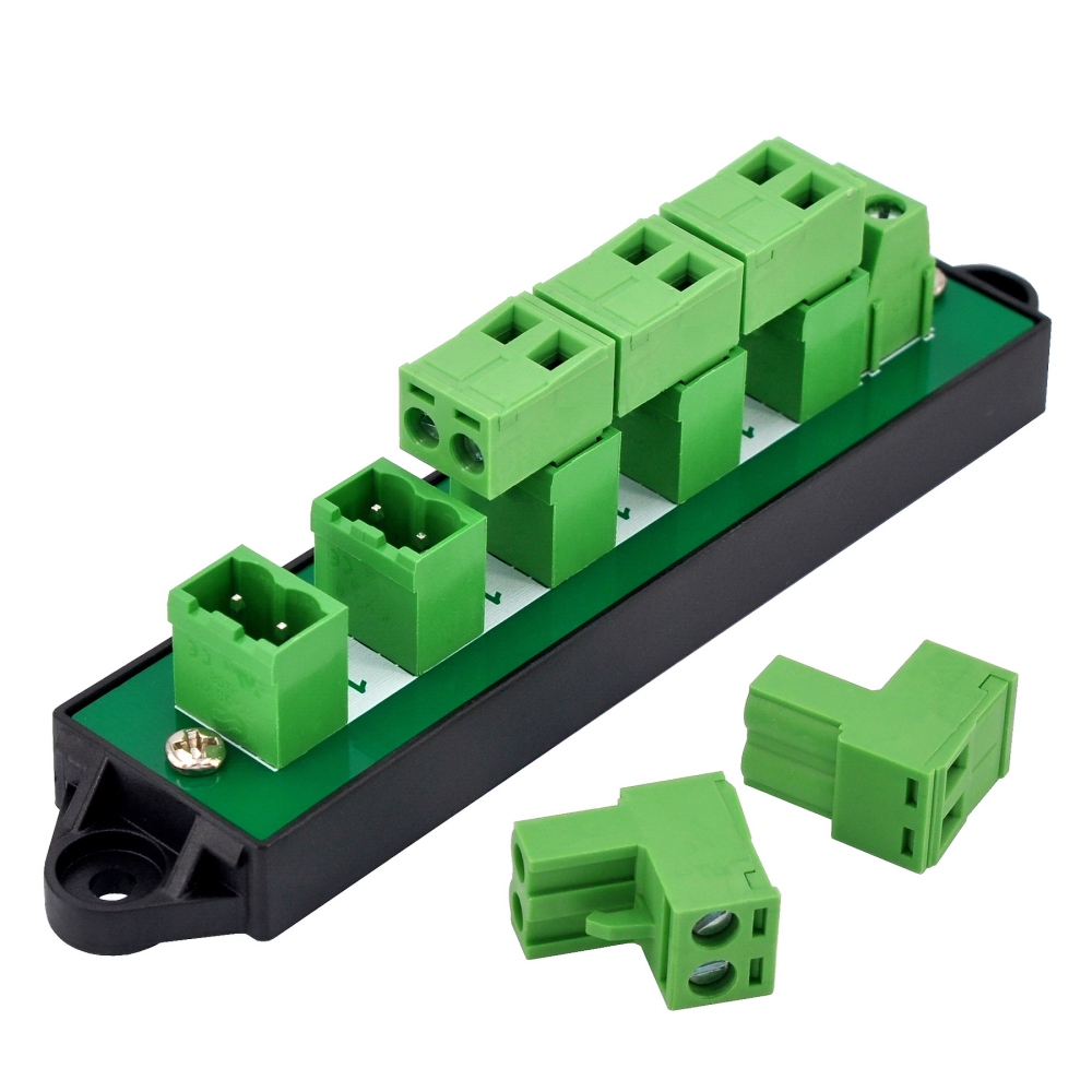 16Amp 300V 2x6 Position Pluggable Terminal Block Distribution Module. OONO D-1652GP
