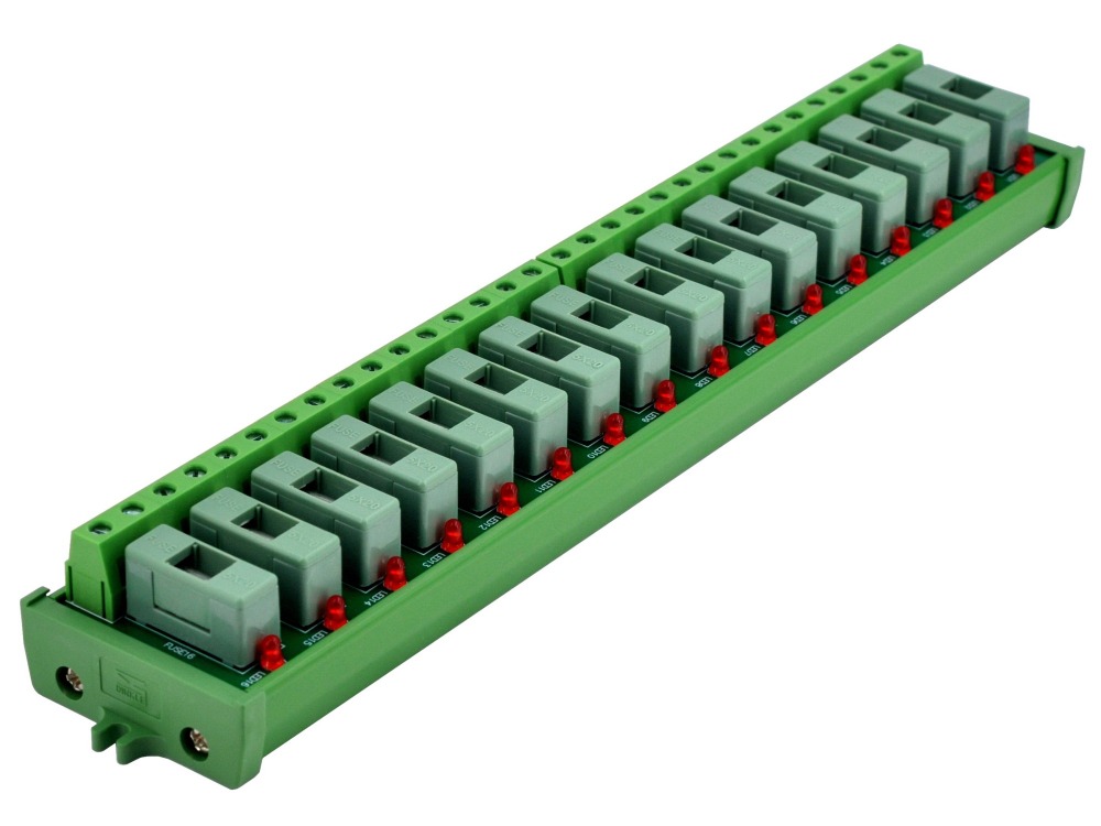 Screw Mount AC 24 - 250V 16 Channel Fuse Module, OONO D-1641AP