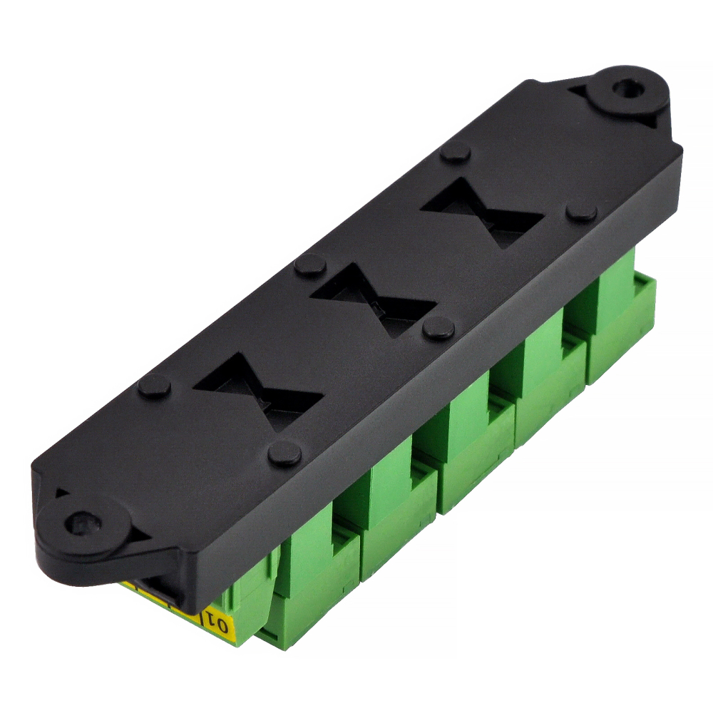 16Amp 300V 4x6 Position Pluggable Terminal Block Distribution Module. OONO D-1654GP