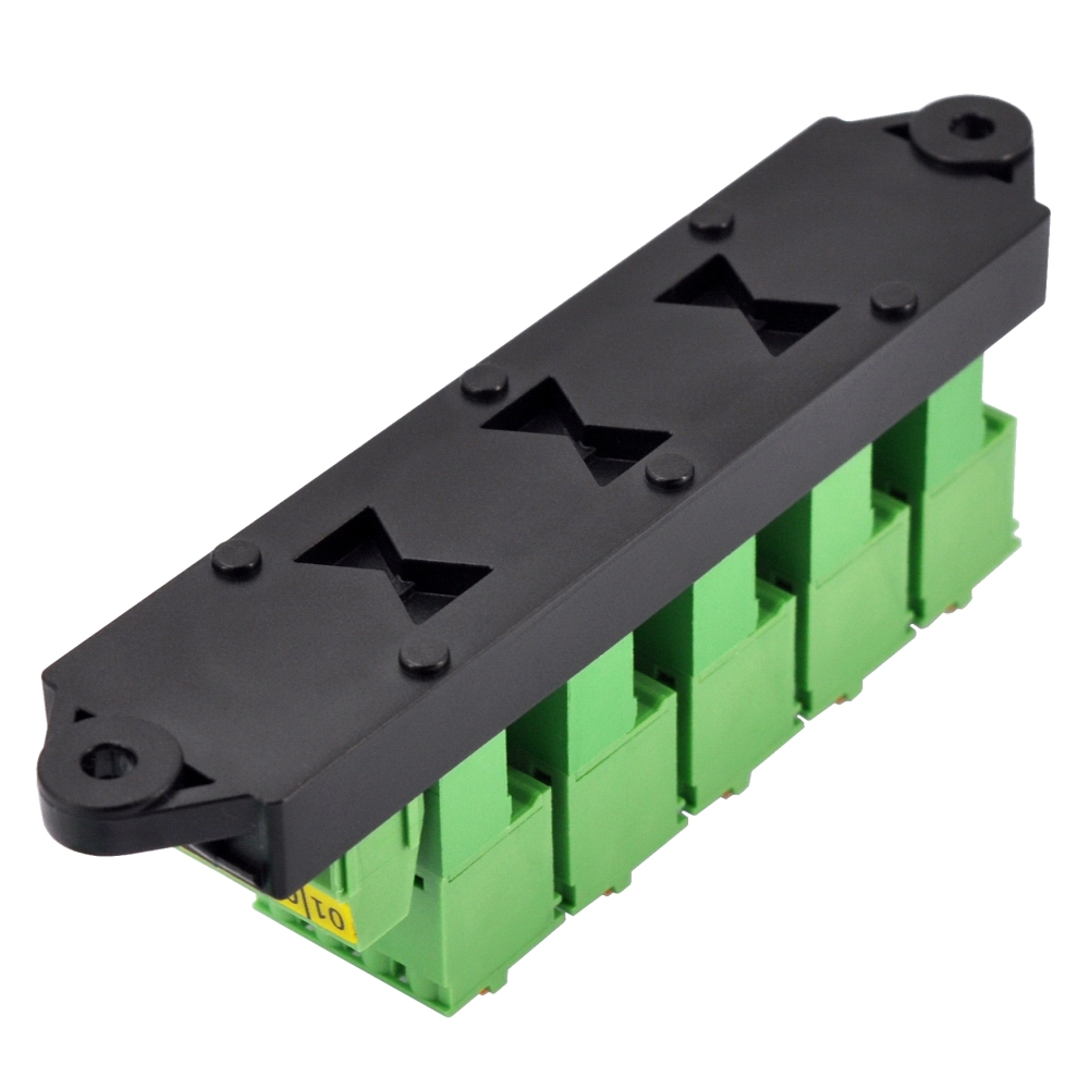 16Amp 300V 4x6 Position Pluggable Screwless Terminal Block Distribution Module. OONO D-1654GPN