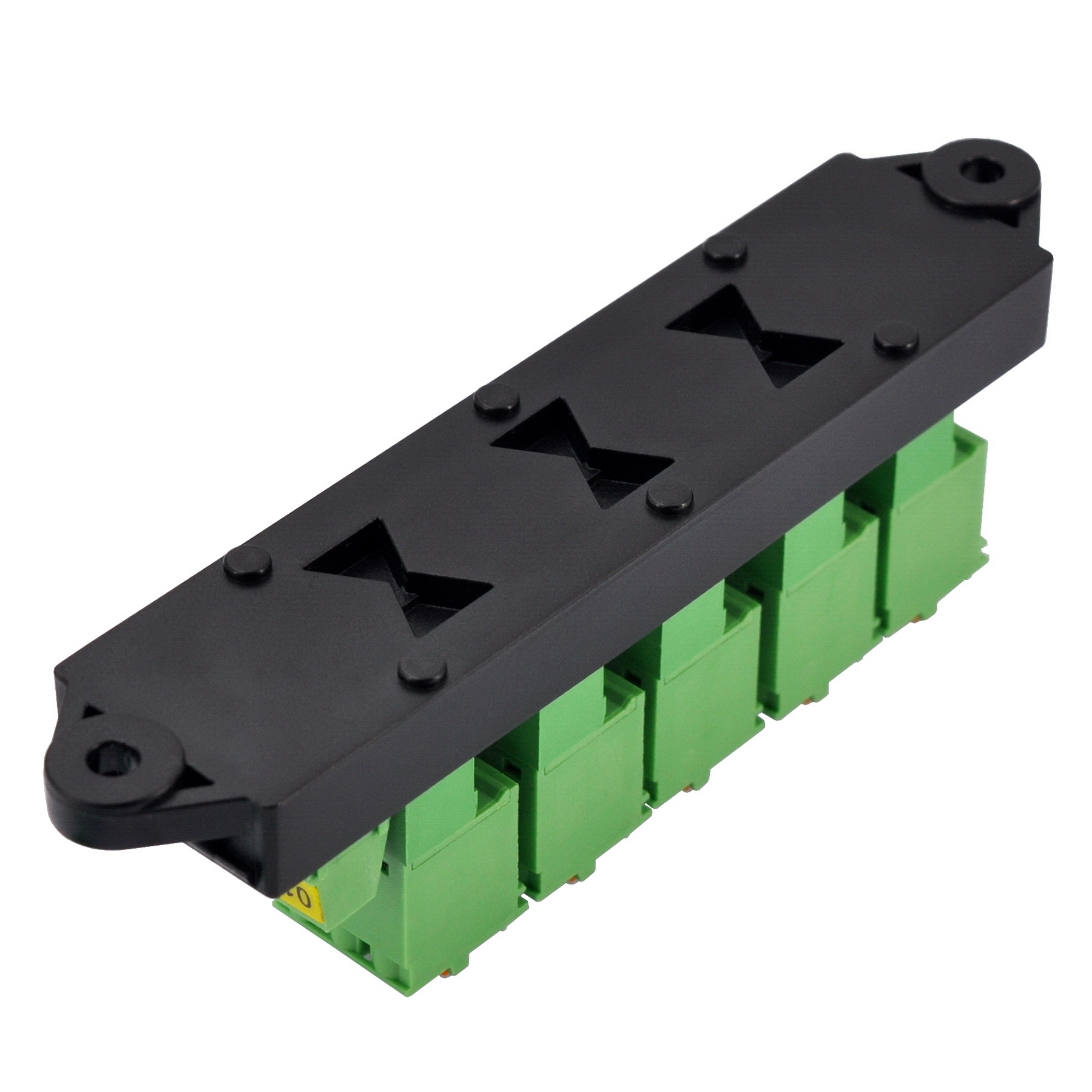 16Amp 300V 3x6 Position Pluggable Screwless Terminal Block Distribution Module. OONO D-1653GPN