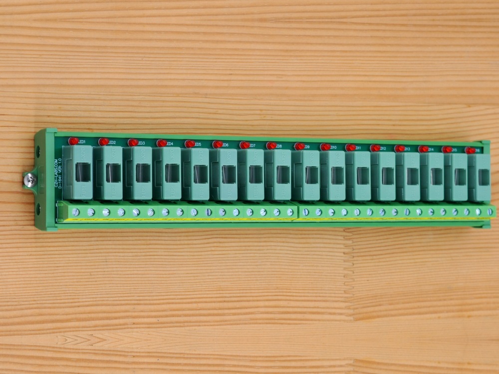 Screw Mount AC 24 - 250V 16 Channel Fuse Module, OONO D-1641AP