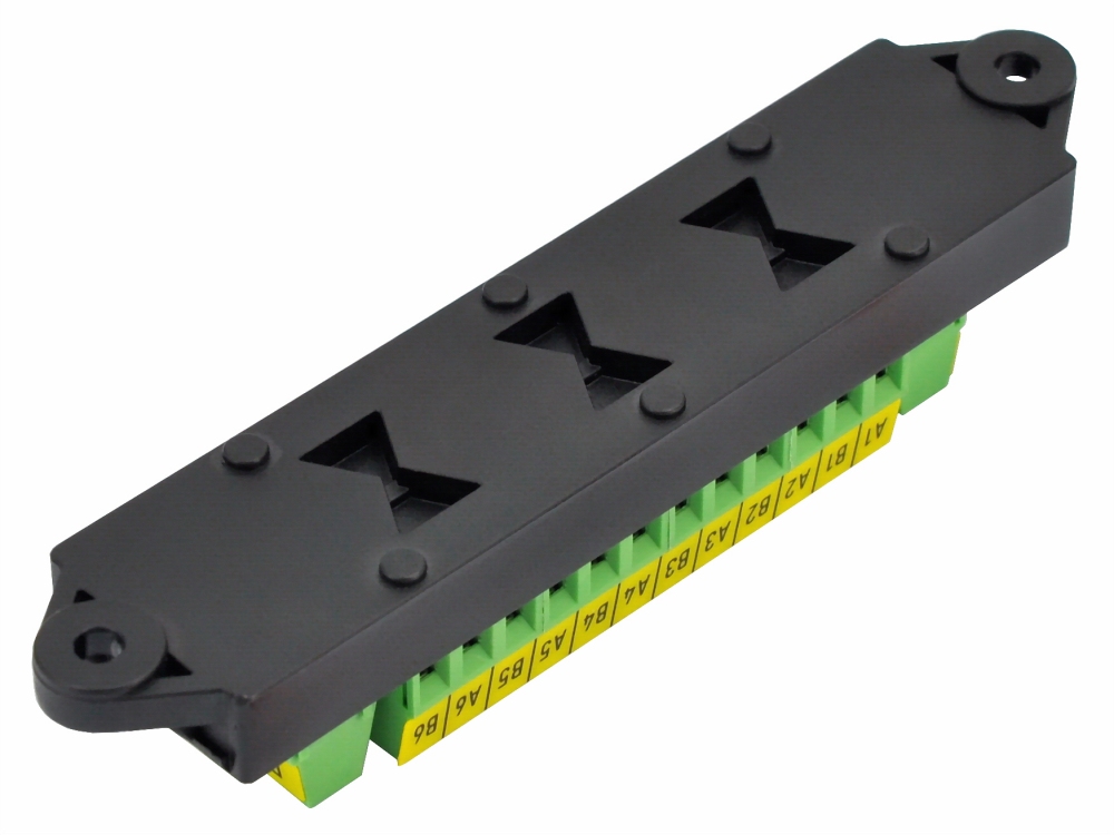 16Amp 48V 2x12 Position Terminal Block Distribution Module. OONO D-1410GP