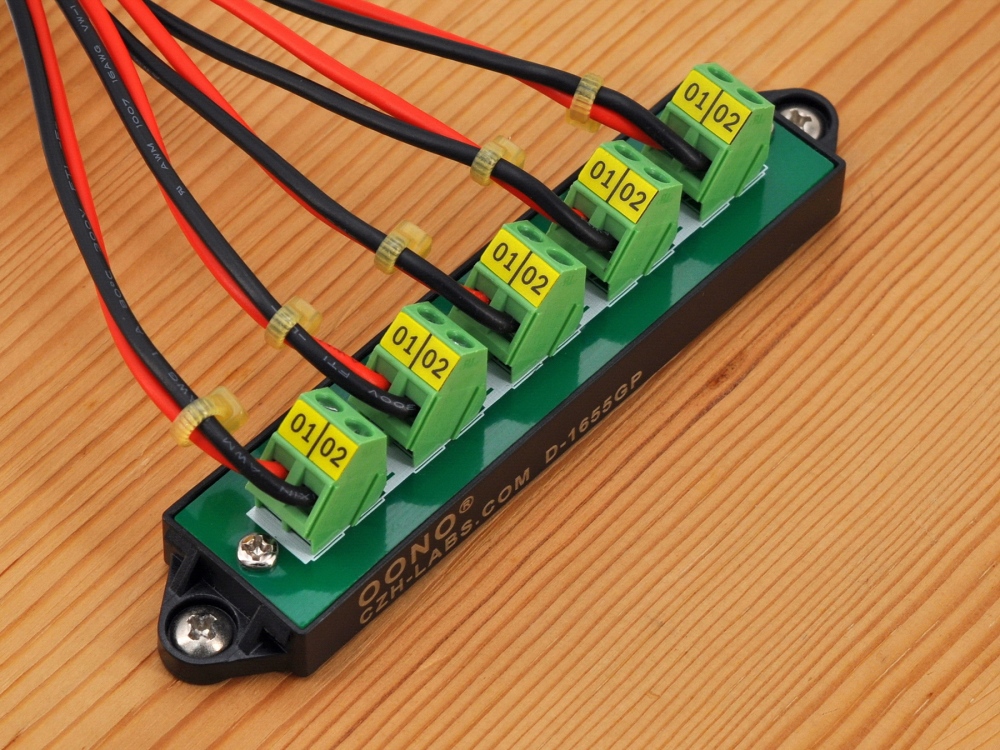 16Amp 300V 2x5 Position Terminal Block Distribution Module. OONO D-1655GP