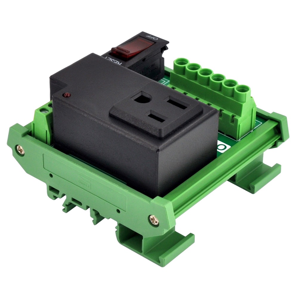 AC Power 1 Channel IoT Relay Outlet Module, DIN Rail or Screw Mounting