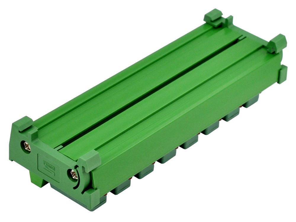 DIN Rail Mount DC 5 - 50V 8 Channel Fuse Module, OONO D-1639DT