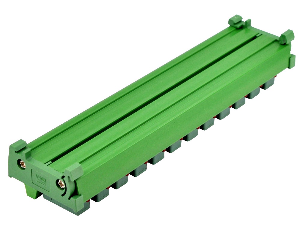 DIN Rail Mount DC 5 - 50V 12 Channel Fuse Module, OONO D-1640DT
