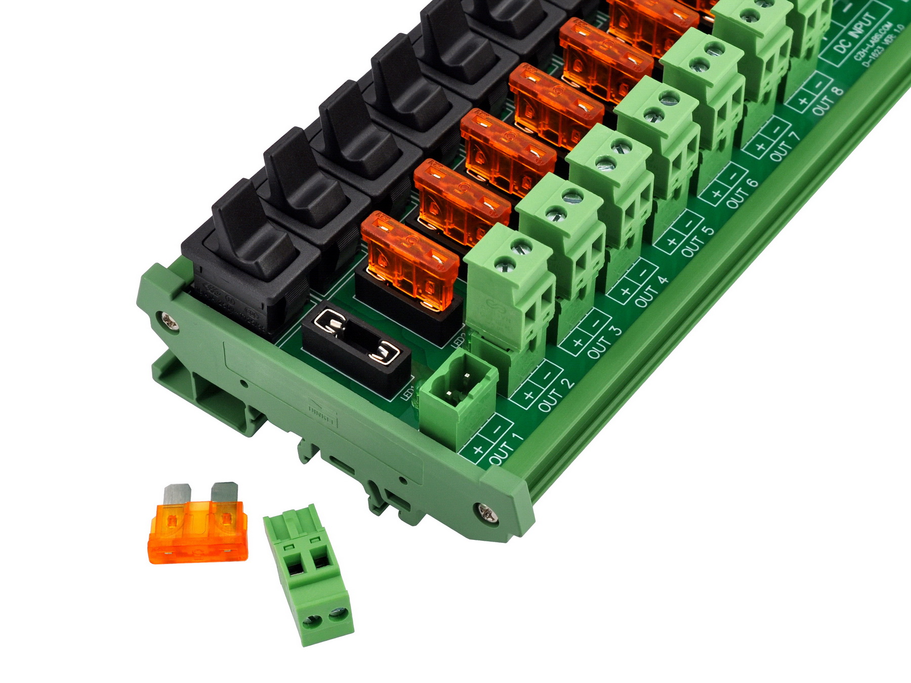 DC 52 Amp 16 Channel Power Distribution Module, Paddle Switch, Fused ...