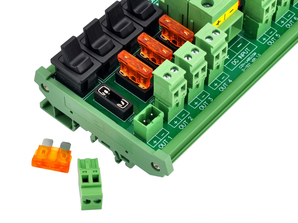 DC 52 Amp 8 Channel Power Distribution Module, Paddle Switch, Fused ...