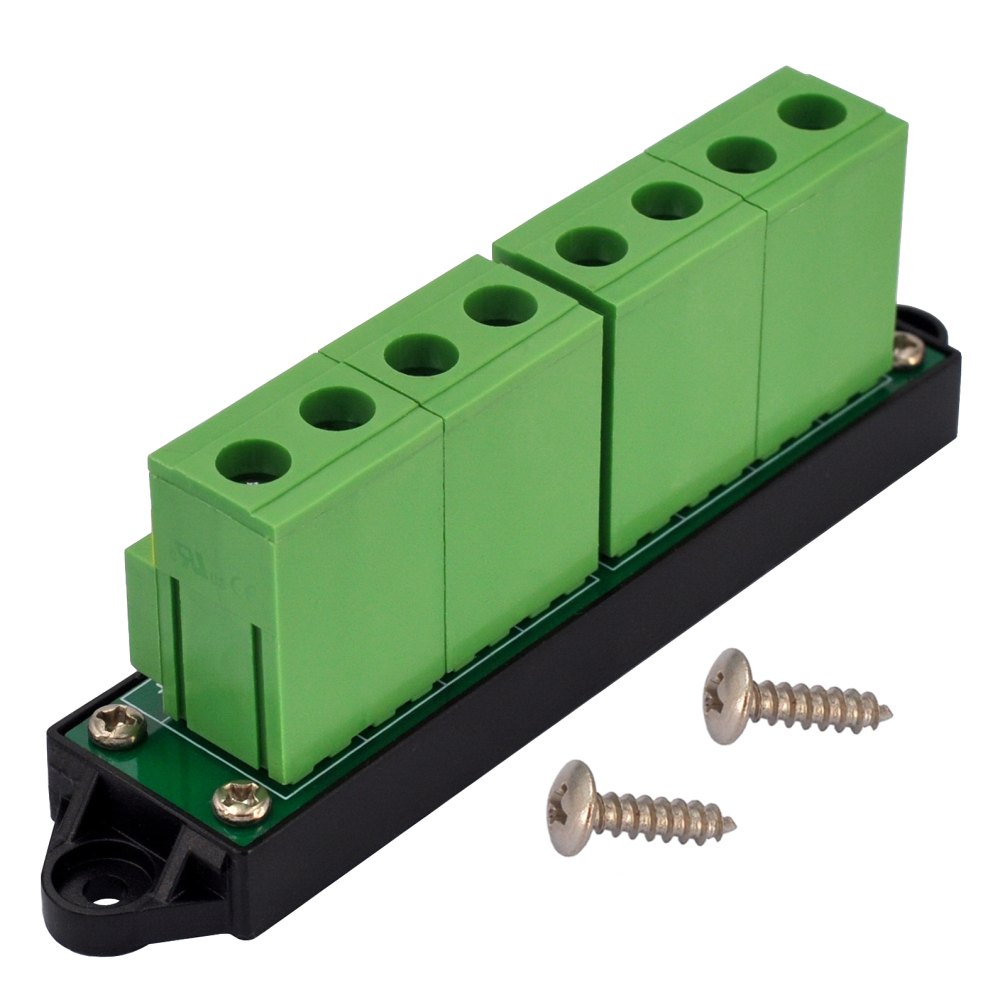 52Amp 600V 2x4 Position Terminal Block Distribution Module. OONO D-1664GP