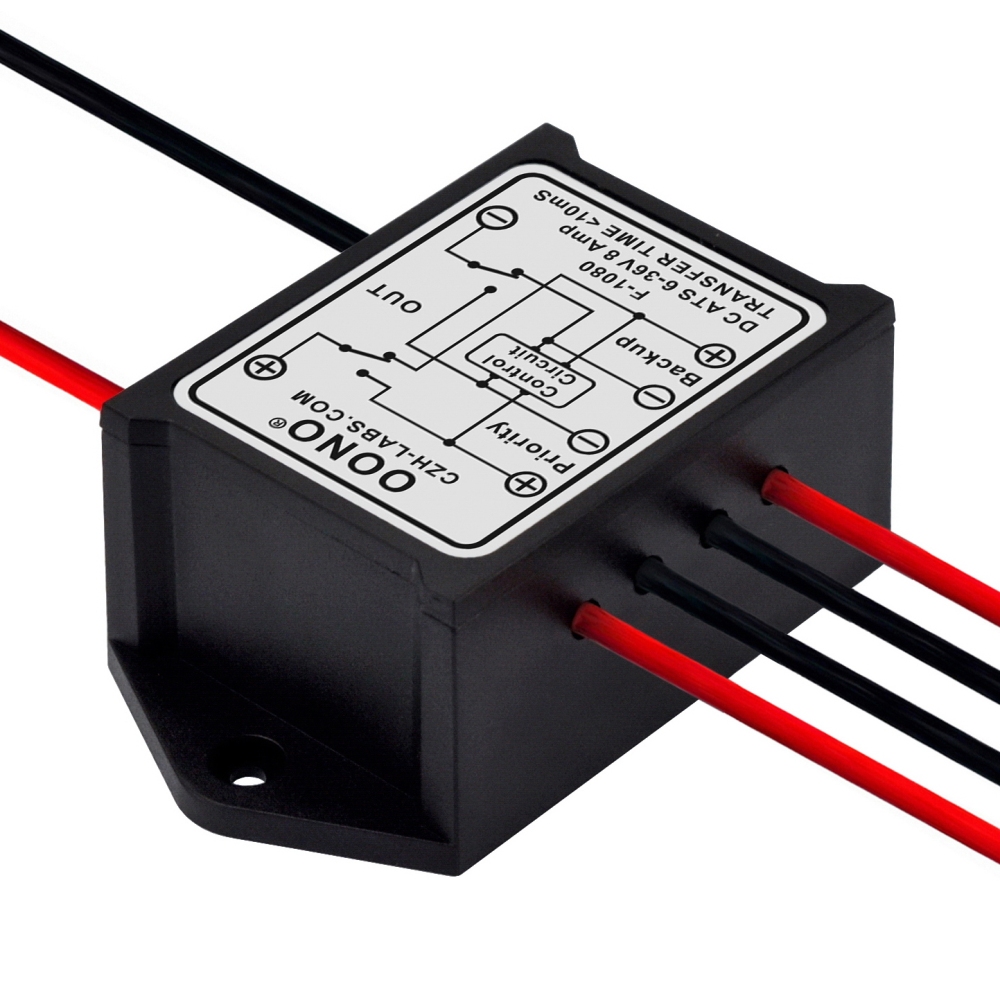 DC6-36V 8A Automatic Transfer Switch, ATS Auto Transfer Switch, OONO F-1080