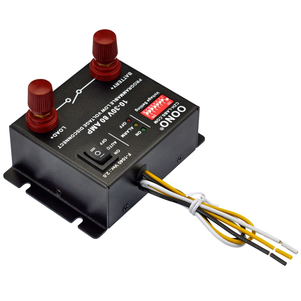 10-30V 80Amp Low Voltage Disconnect LVD Module, for 12V 18V 24V Battery, VER: 2.0