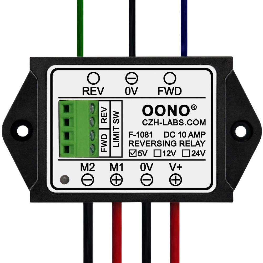 5V 10Amp Reversing Relay Module, Support Limit Switch, for Motor / Linear Actuator