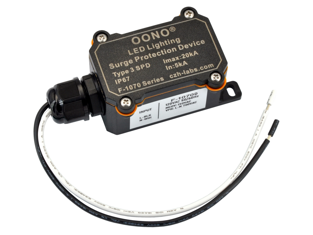 F-1070D AC120V SPD Surge Protective Device Module for LED Lighting