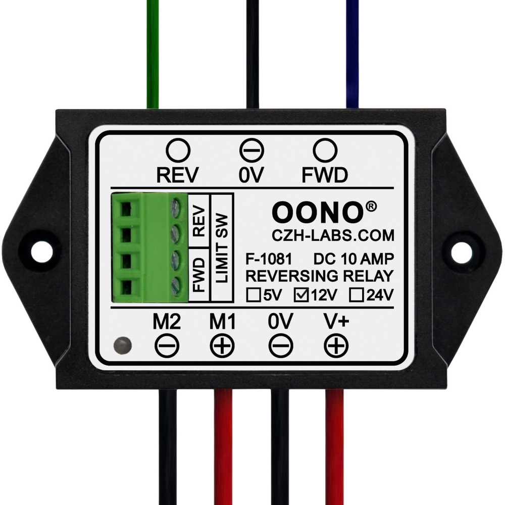 12V 10Amp Reversing Relay Module, Support Limit Switch, for Motor / Linear Actuator