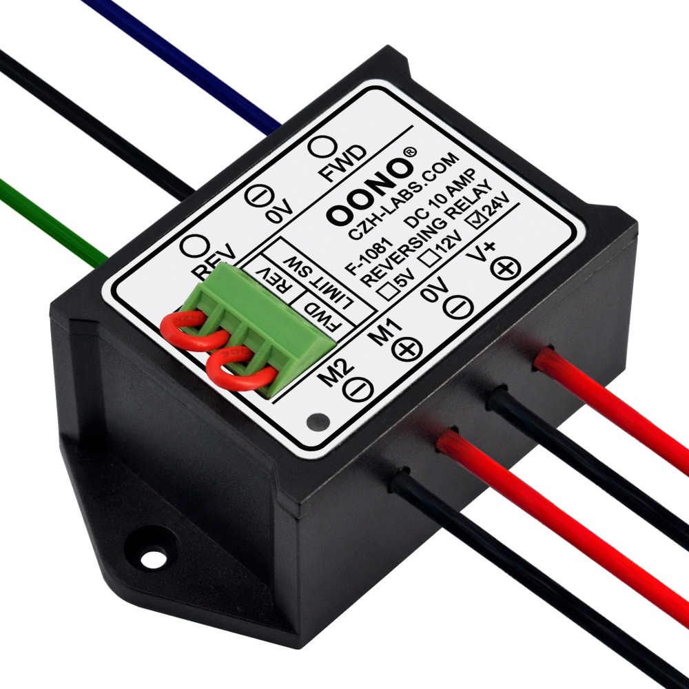 24V 10Amp Reversing Relay Module, Support Limit Switch, for Motor / Linear Actuator