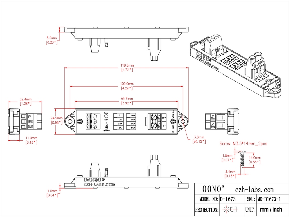 Bidirectional +/-30 Amp Isolated Current Sensor Module,  Based ACS712ELCTR-30A